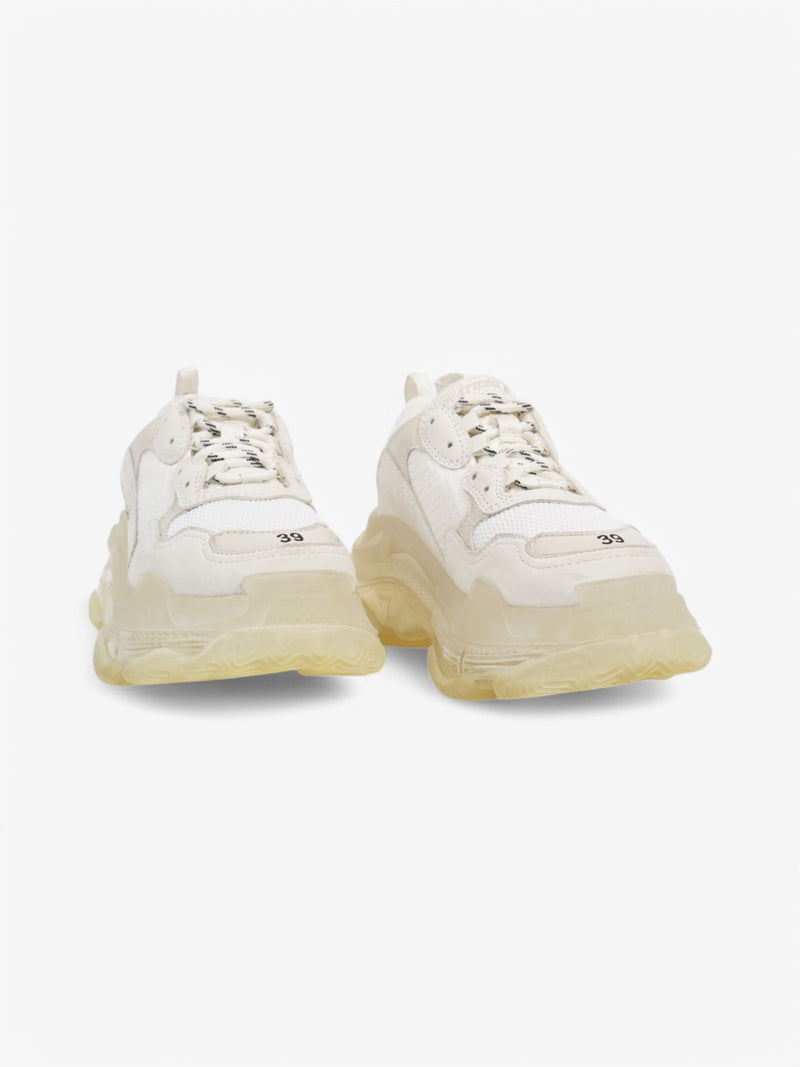  Balenciaga Triple S Clear Sole White  Mesh EU 39 UK 6