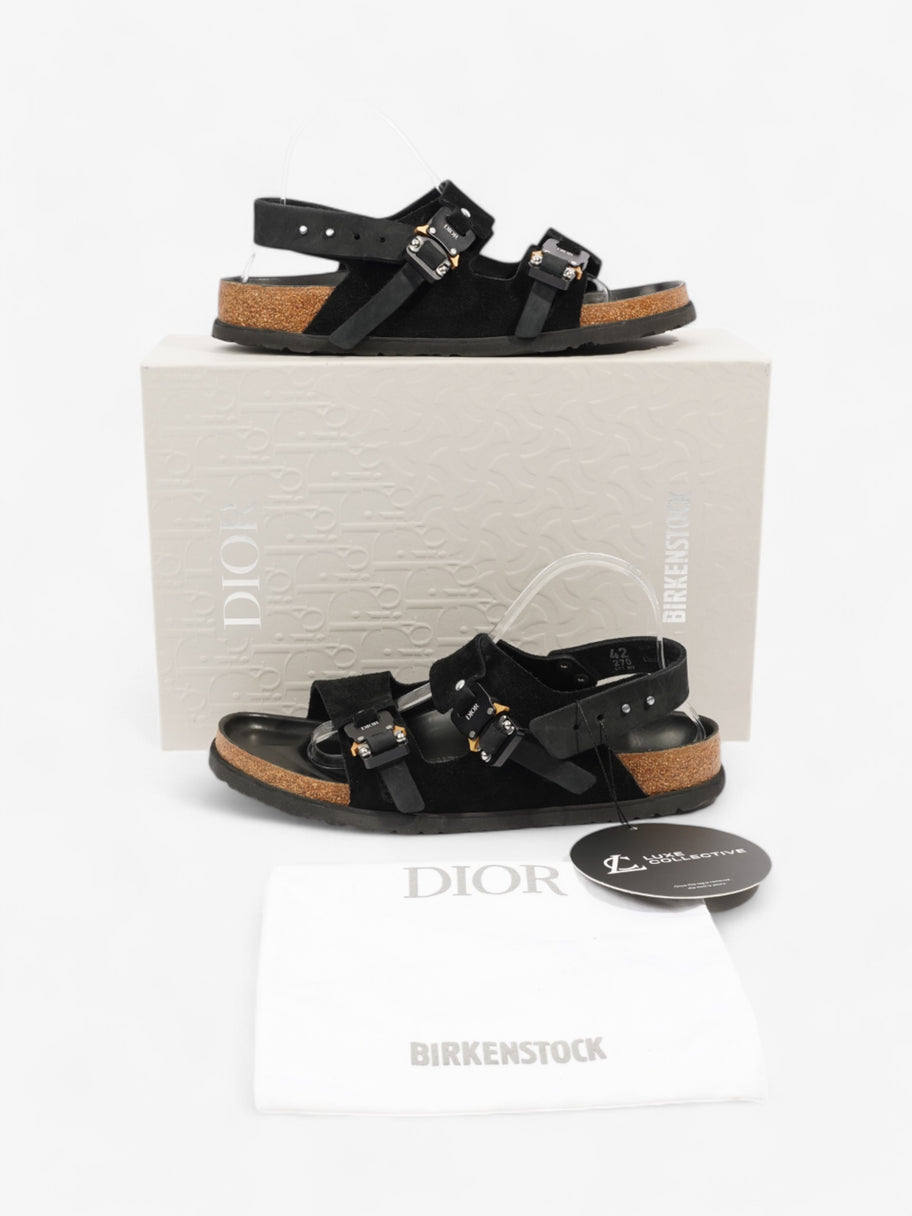 Christian Dior Dior X Birkenstock Sandals Black Suede EU 42 UK 8 Image 11