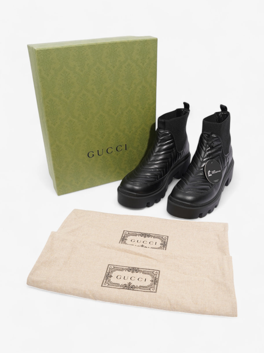 Gucci Matalasse Chelsea Boots 50 Black Leather EU 40.5 UK 7.5 Image 9