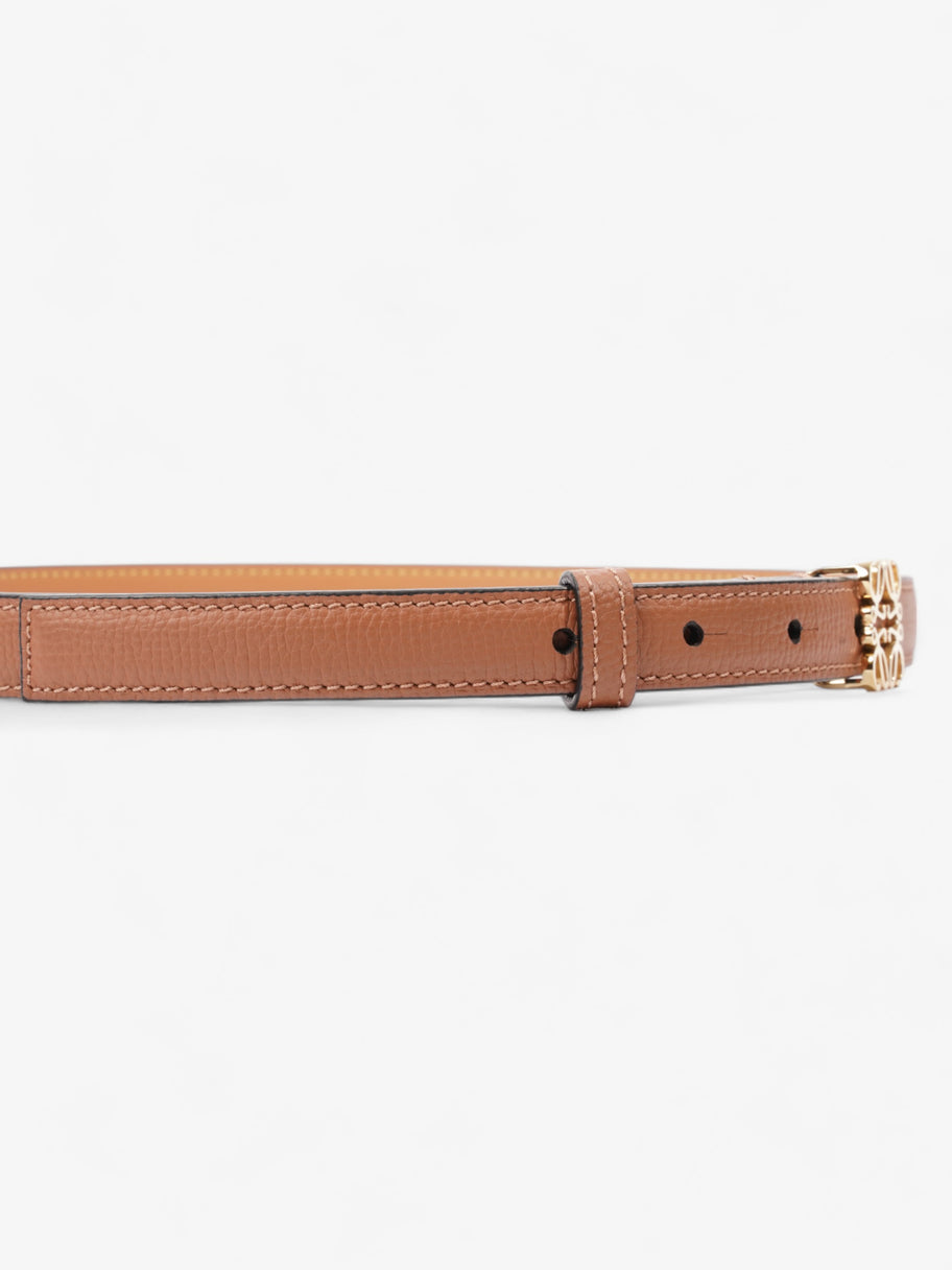 Anagram Thin Belt Tan Calfskin Leather 75cm / 30