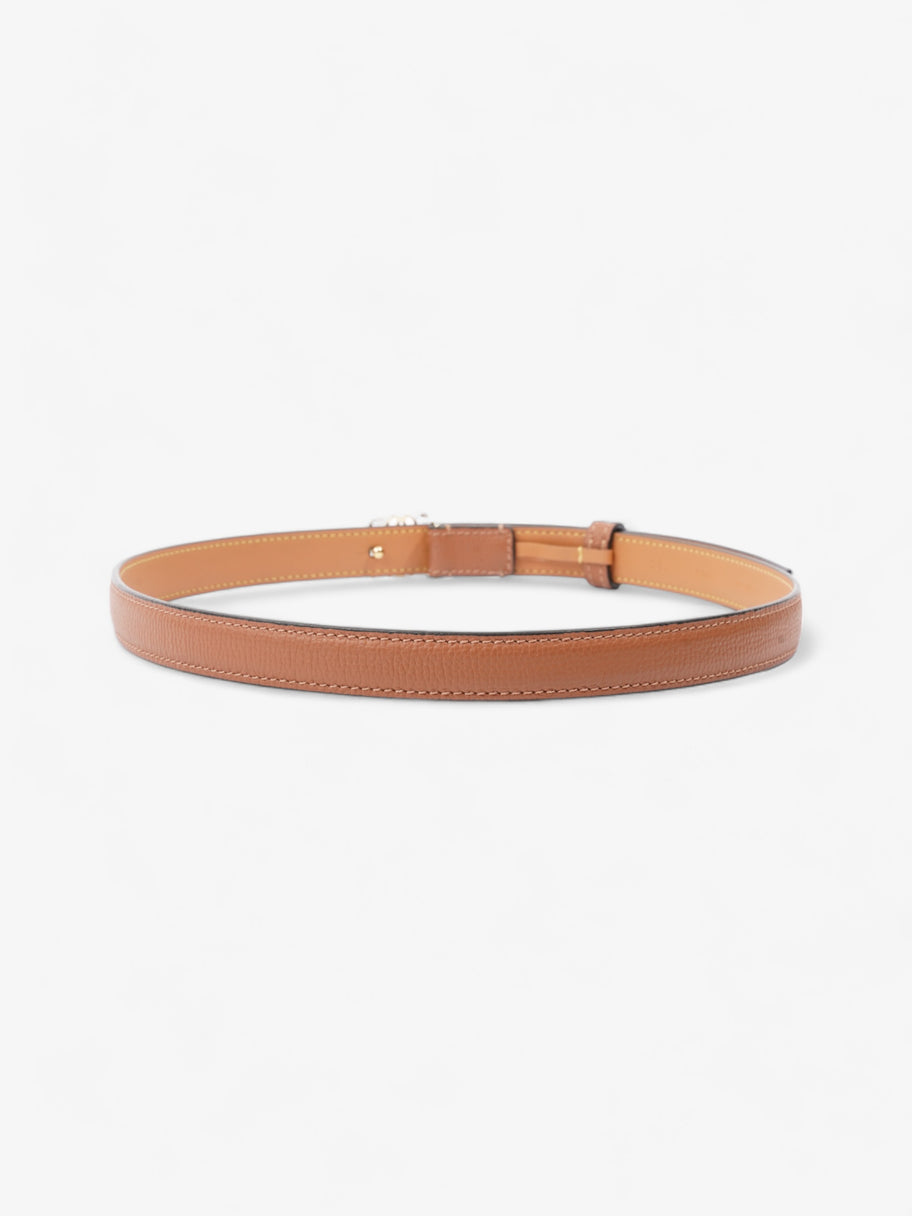 Anagram Thin Belt Tan Calfskin Leather 75cm / 30