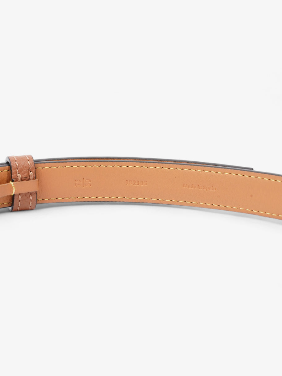 Anagram Thin Belt Tan Calfskin Leather 75cm / 30