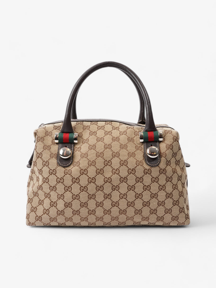 Gucci Match ball Boston Beige And Ebony GG Supreme Canvas Image 1