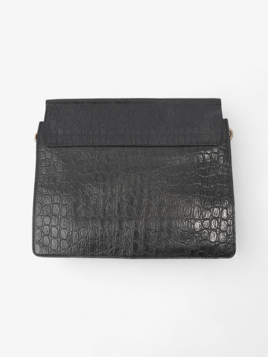 Chloe Faye Bracelet Bag Black Embossed Leather Image 4