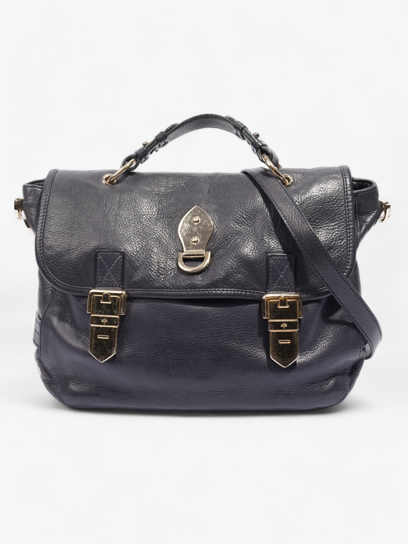  Mulberry Tillie Satchel Navy Leather