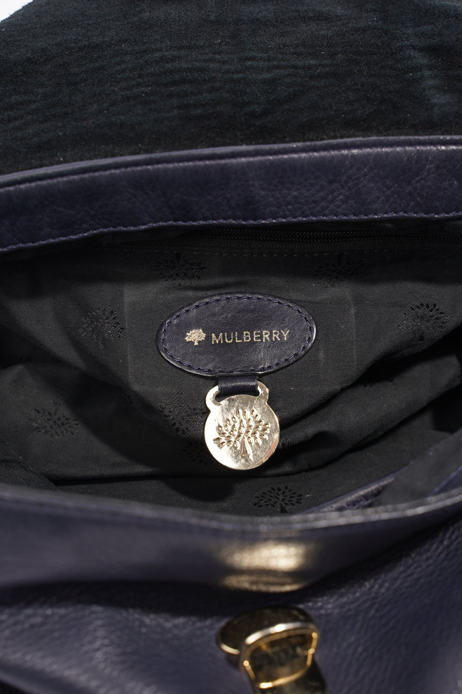 Mulberry Tillie Satchel Navy Leather Image 8