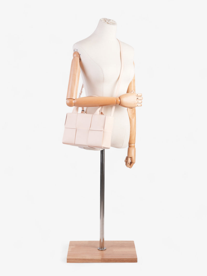  Bottega Veneta Arlo Tote Ballet Pink Intrecciato Leather