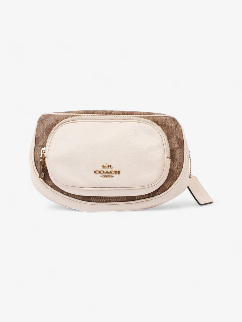  Coach Court Bum Bag Cream / Beige Canvas