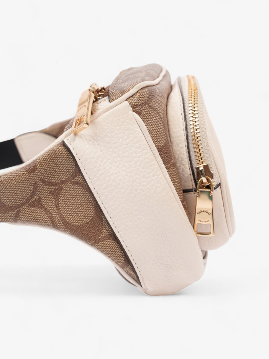 Coach Court Bum Bag Cream / Beige Canvas Image 3