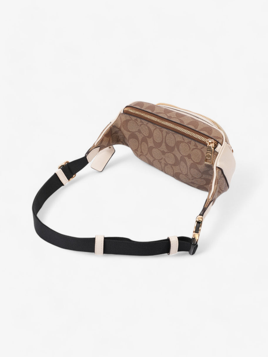 Coach Court Bum Bag Cream / Beige Canvas Image 6