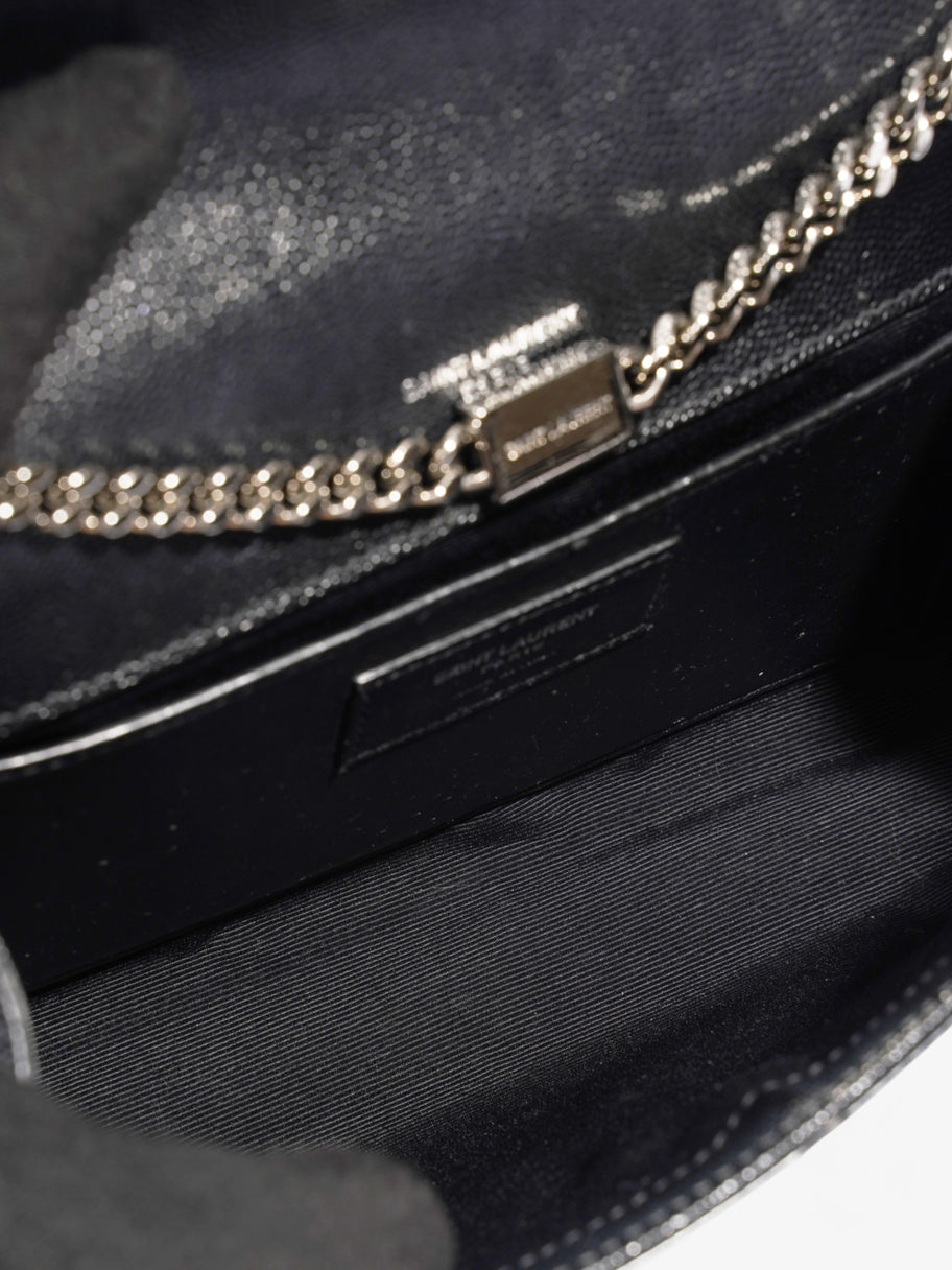 Saint Laurent Kate Black Grained Leather Small Image 8