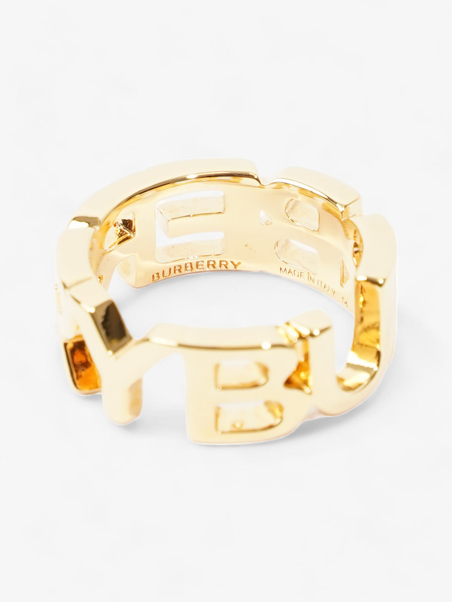 Burberry Logo Ring Gold Gold Plated 54 Image 3