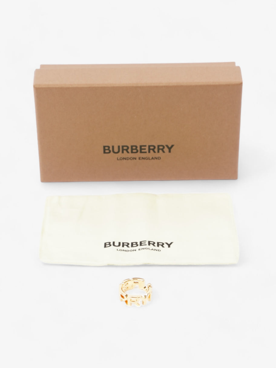 Burberry Logo Ring Gold Gold Plated 54 Image 5