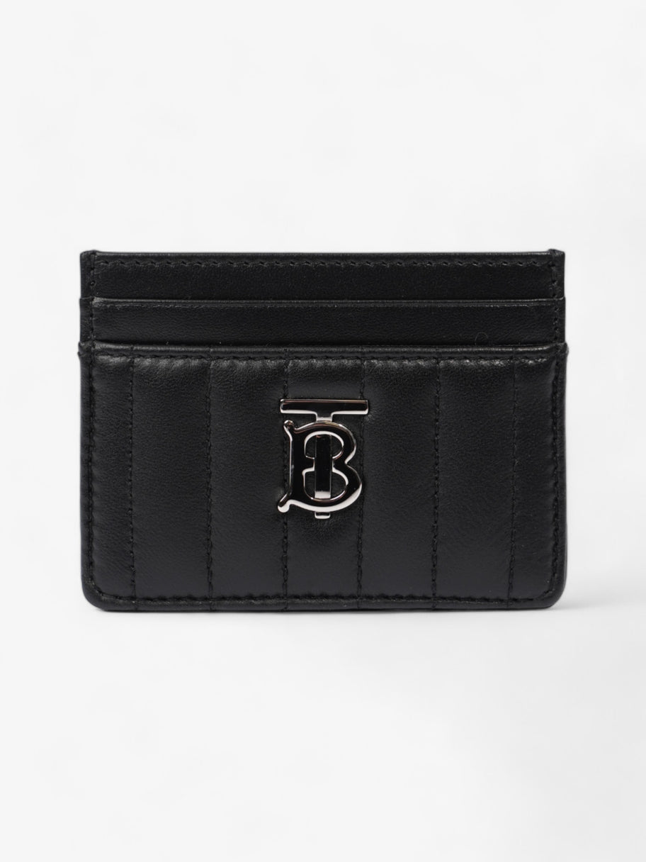 Burberry Lola Card Holder Black / Silver Lambskin Leather Image 1