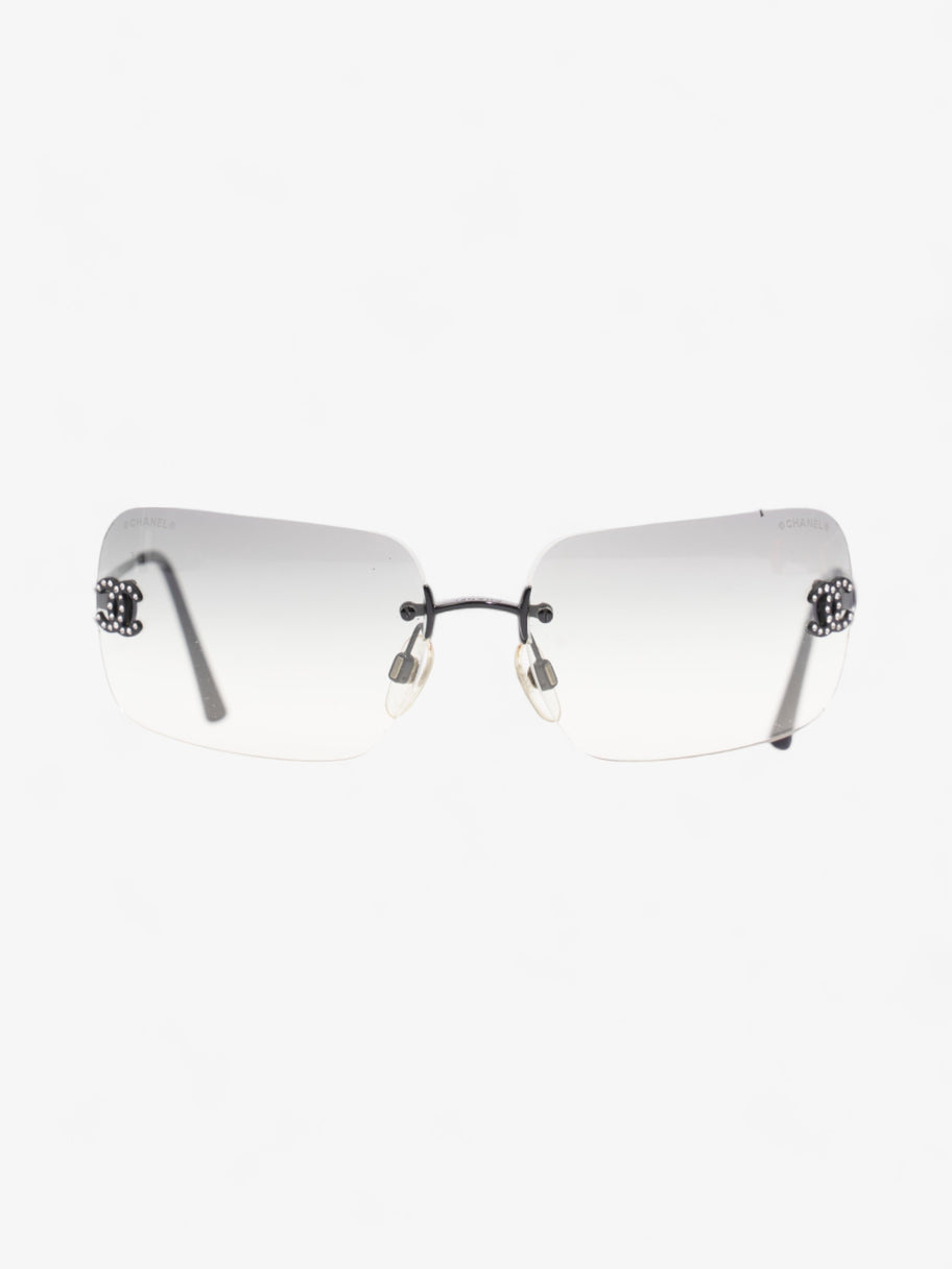 Chanel Rectangle-Frame CC Sunglasses Grey Acetate 120mm Image 1