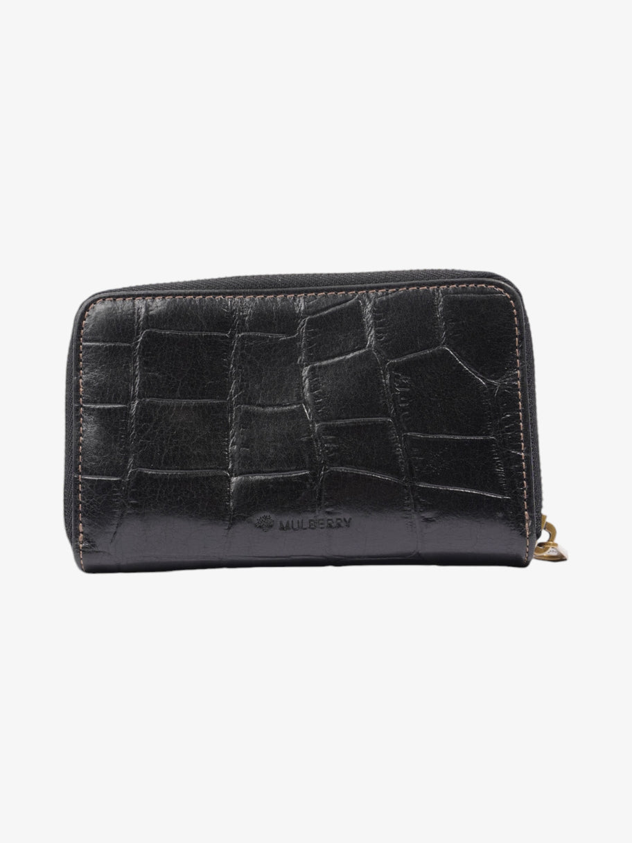 Mulberry Continental Purse Black Embossed Leather Image 1