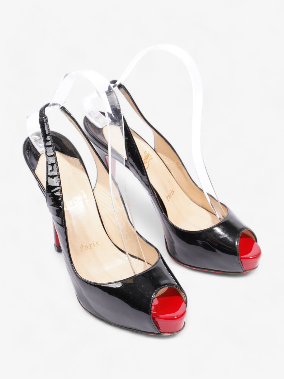 Prive Slingback 100 Black / Red Patent Leather EU 37.5 UK 4.5 Image 2