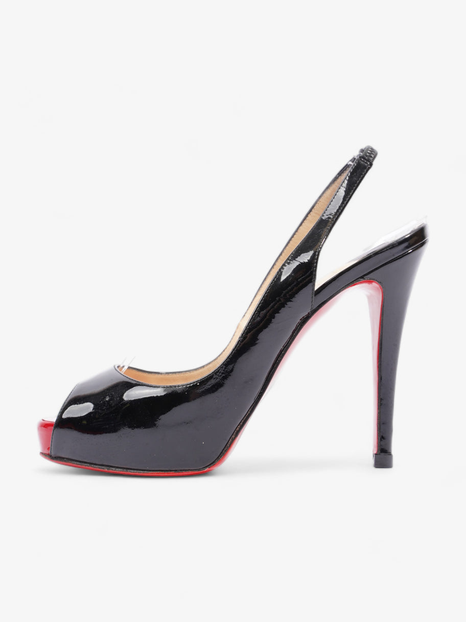 Prive Slingback 100 Black / Red Patent Leather EU 37.5 UK 4.5 Image 5