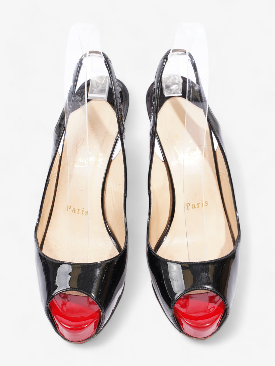 Prive Slingback 100 Black / Red Patent Leather EU 37.5 UK 4.5 Image 7