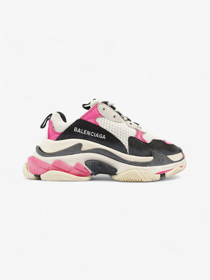  Balenciaga Triple S White / Black / Pink Mesh EU 35 UK 2