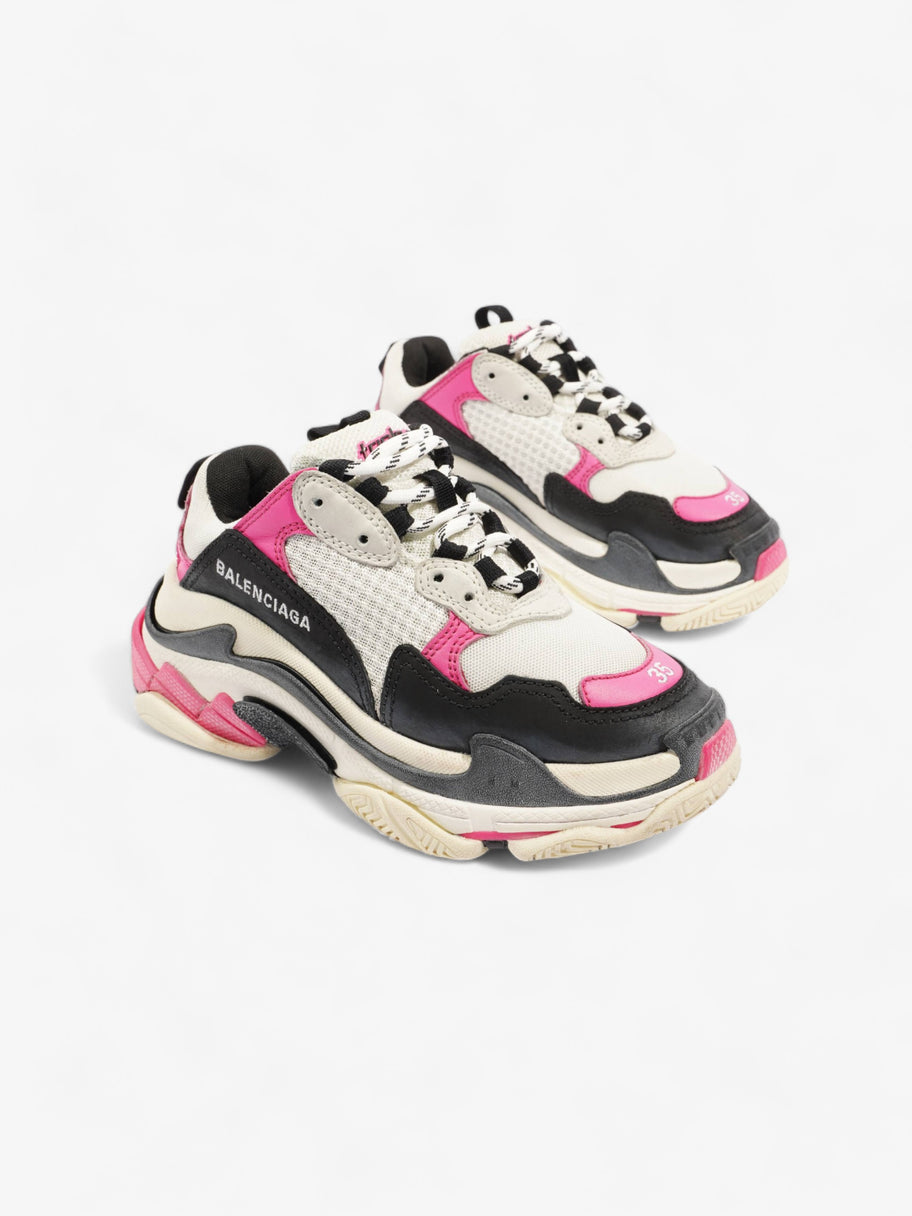 Balenciaga Triple S White / Black / Pink Mesh EU 35 UK 2 Image 2