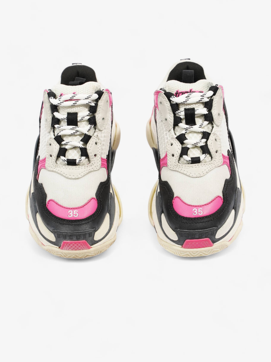 Balenciaga Triple S White / Black / Pink Mesh EU 35 UK 2 Image 8