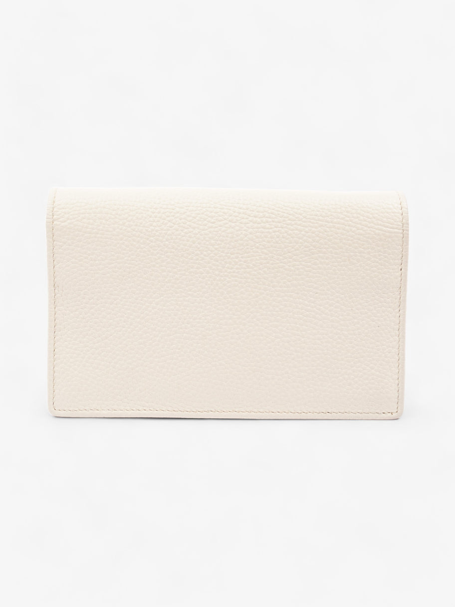 Soho Wallet On Chain White Calfskin Leather Image 4