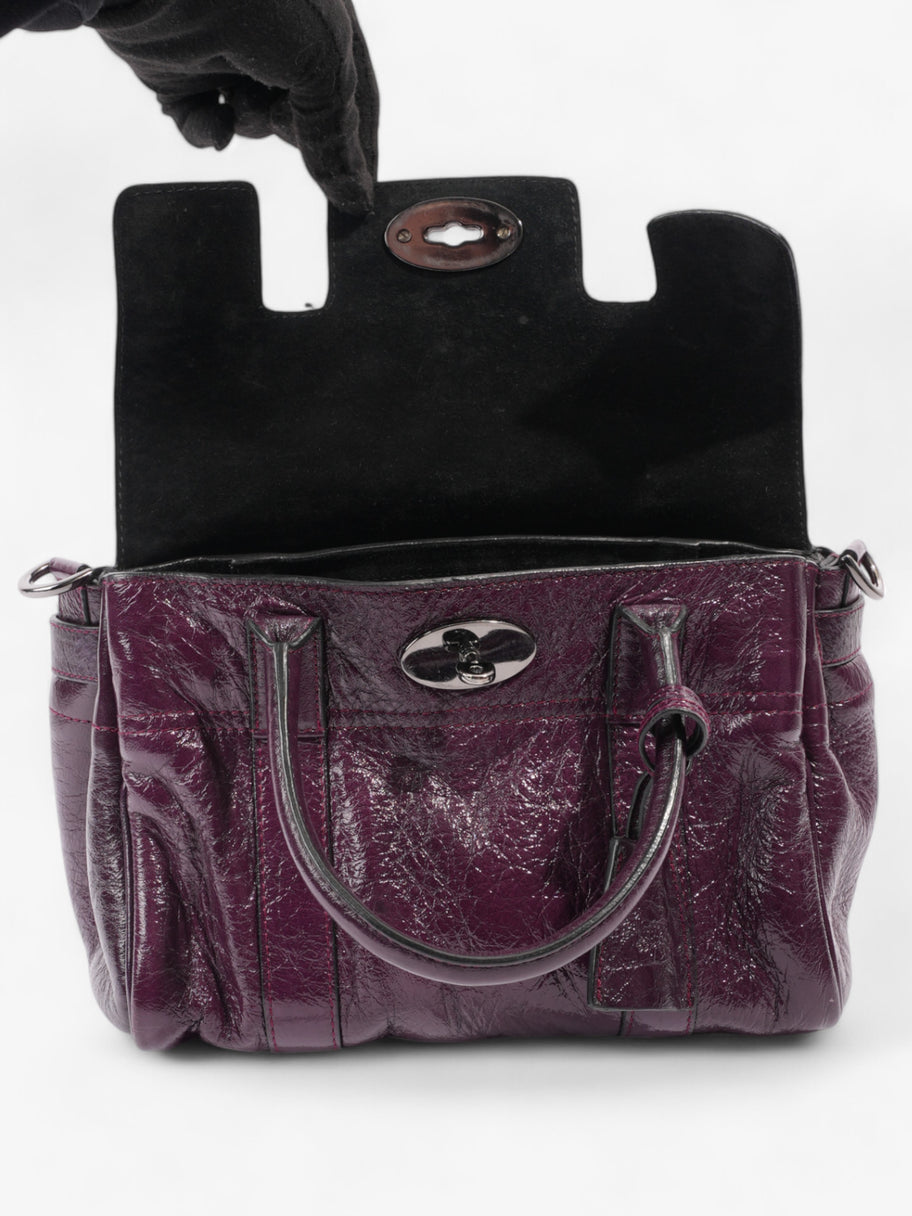 Mulberry Bayswater Satchel Plum Patent Leather Image 8