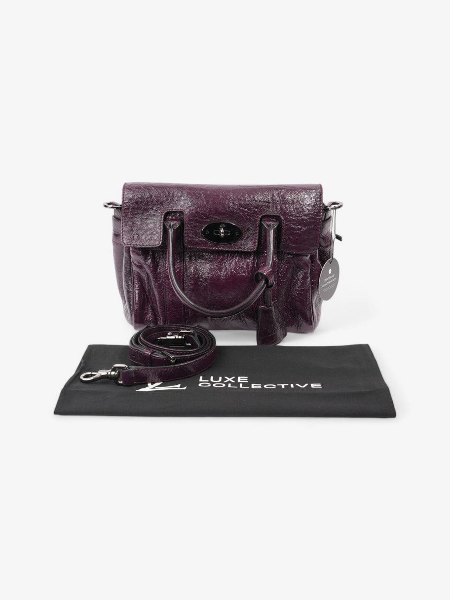 Mulberry Bayswater Satchel Plum Patent Leather Image 10