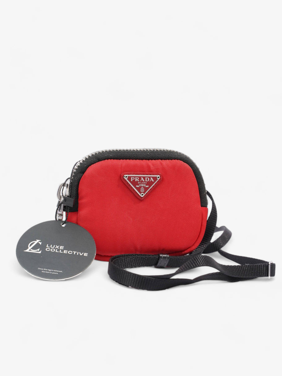 Prada Pouch With Strap Red Nylon Image 9