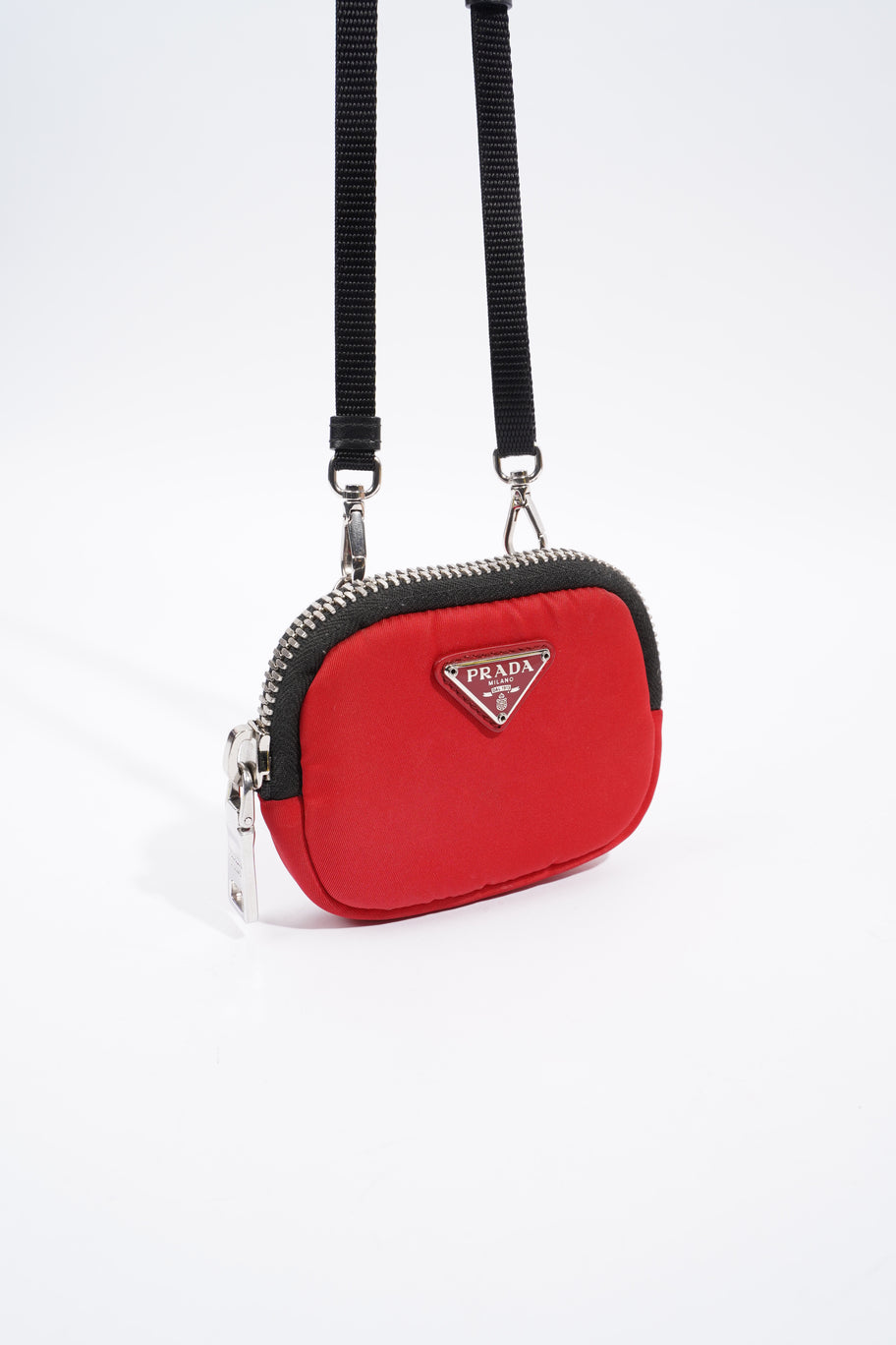 Prada Pouch With Strap Red Nylon Image 7