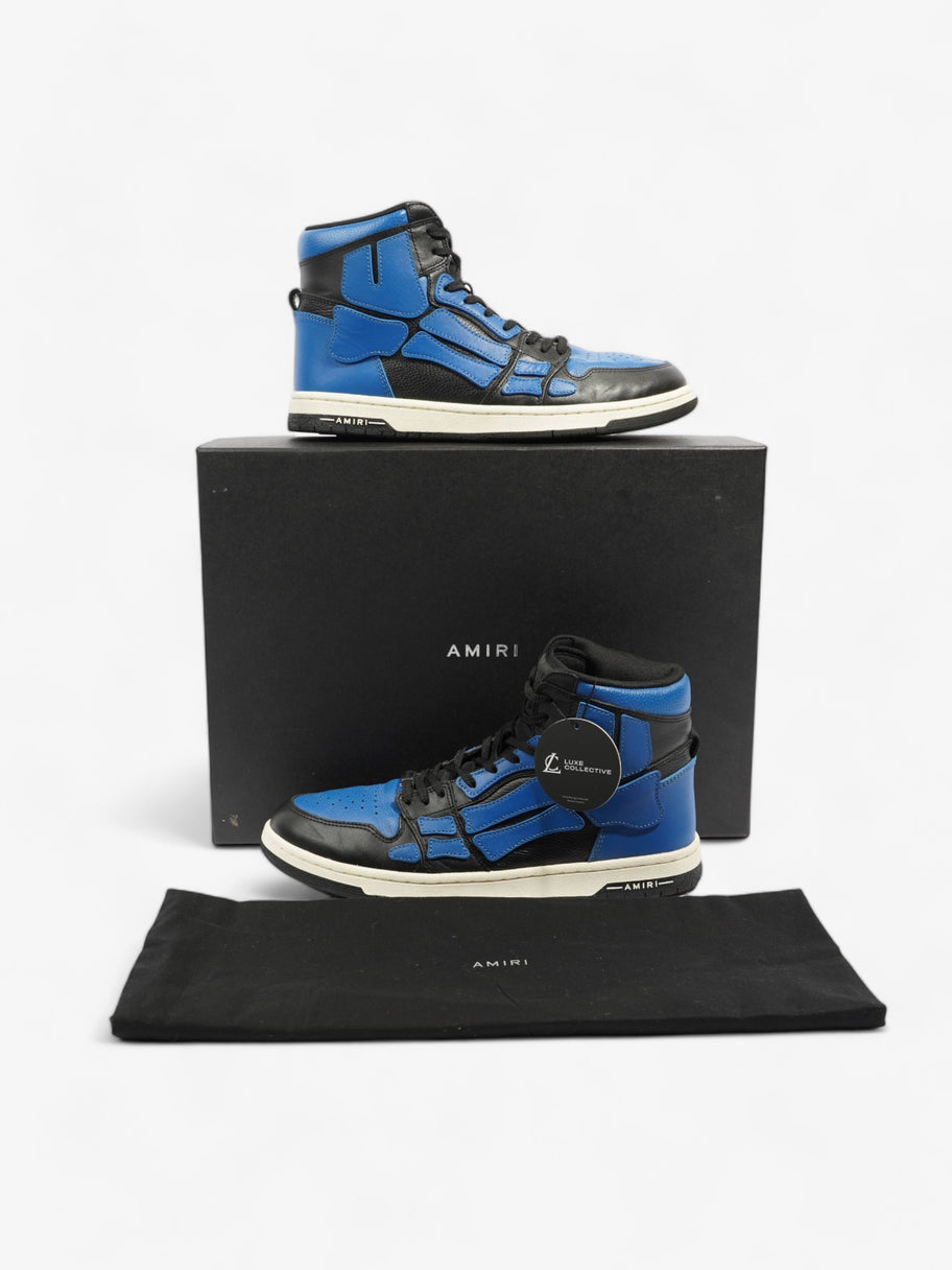 Amiri Bone Runner High Top Blue / Black Leather EU 44 UK 10 Image 9