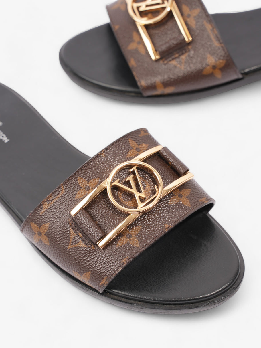 Louis Vuitton Lock It Mules Brown Monogram / Gold Coated Canvas EU 40 UK 7 Image 9