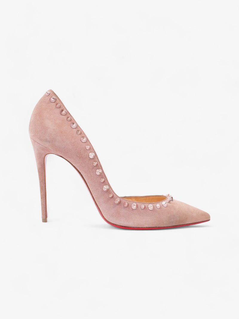  Christian Louboutin Irishell 100mm Pale Pink Suede EU 38.5 UK 5.5