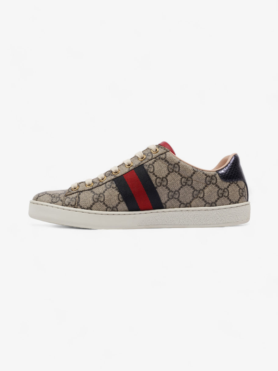 Gucci Ace Supreme GG Sneakers Beige Monogram / Red / Navy Canvas EU 39.5 UK 6.5 Image 3