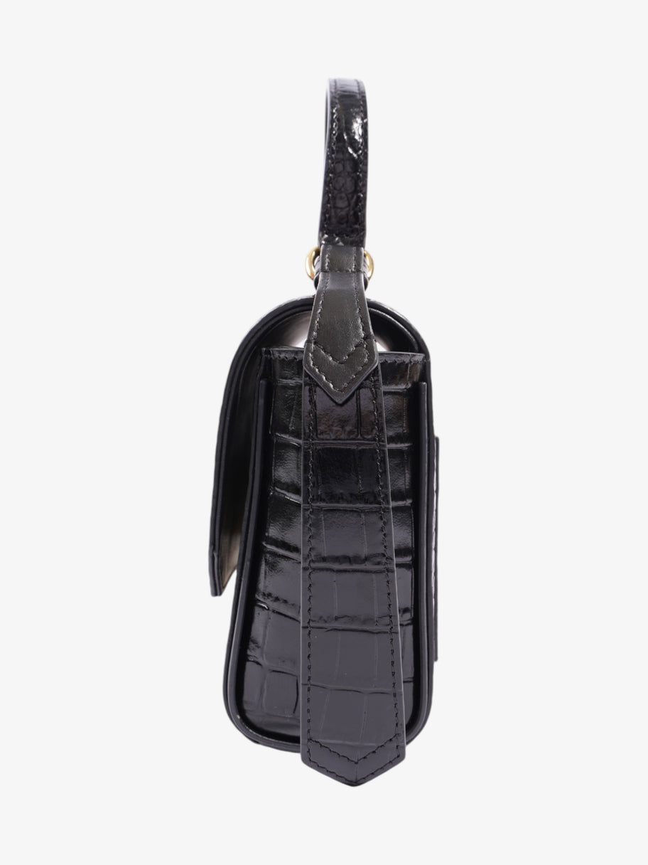 Givenchy Eden Top Handle Black Embossed Leather Mini Image 3