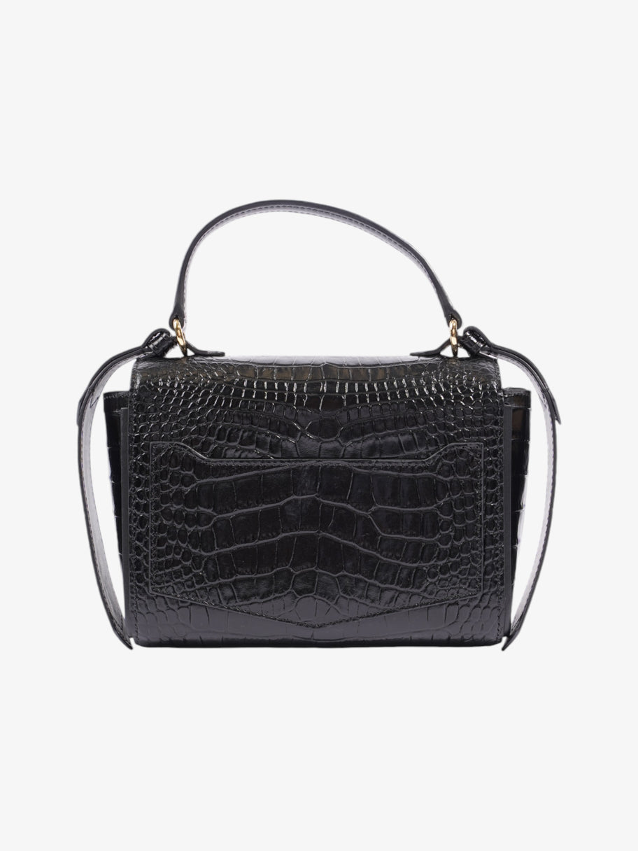 Givenchy Eden Top Handle Black Embossed Leather Mini Image 4