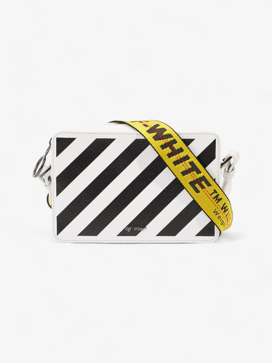 Diag Fanny Pack White / Black / Yellow Leather Image 1