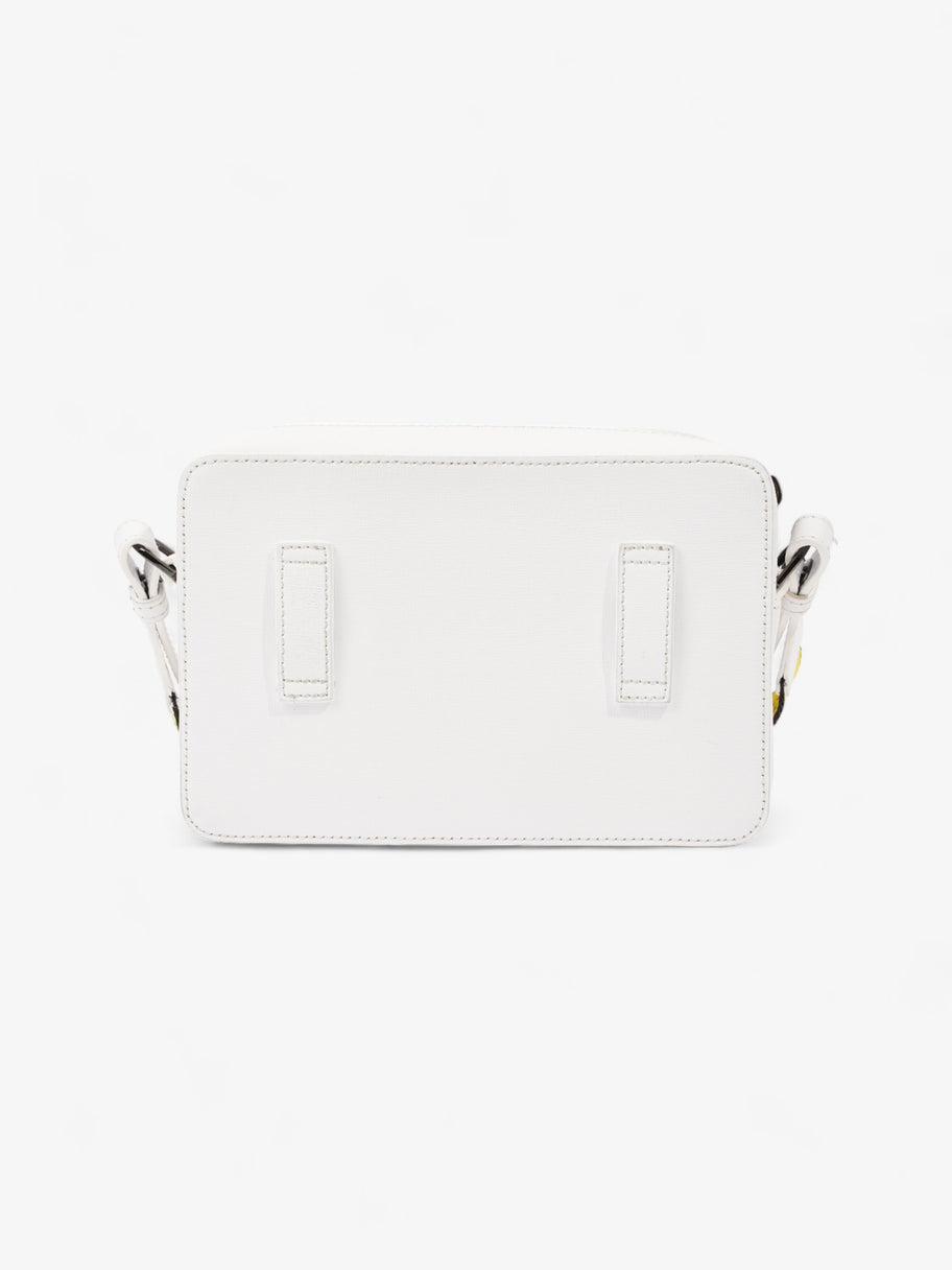 Diag Fanny Pack White / Black / Yellow Leather Image 4