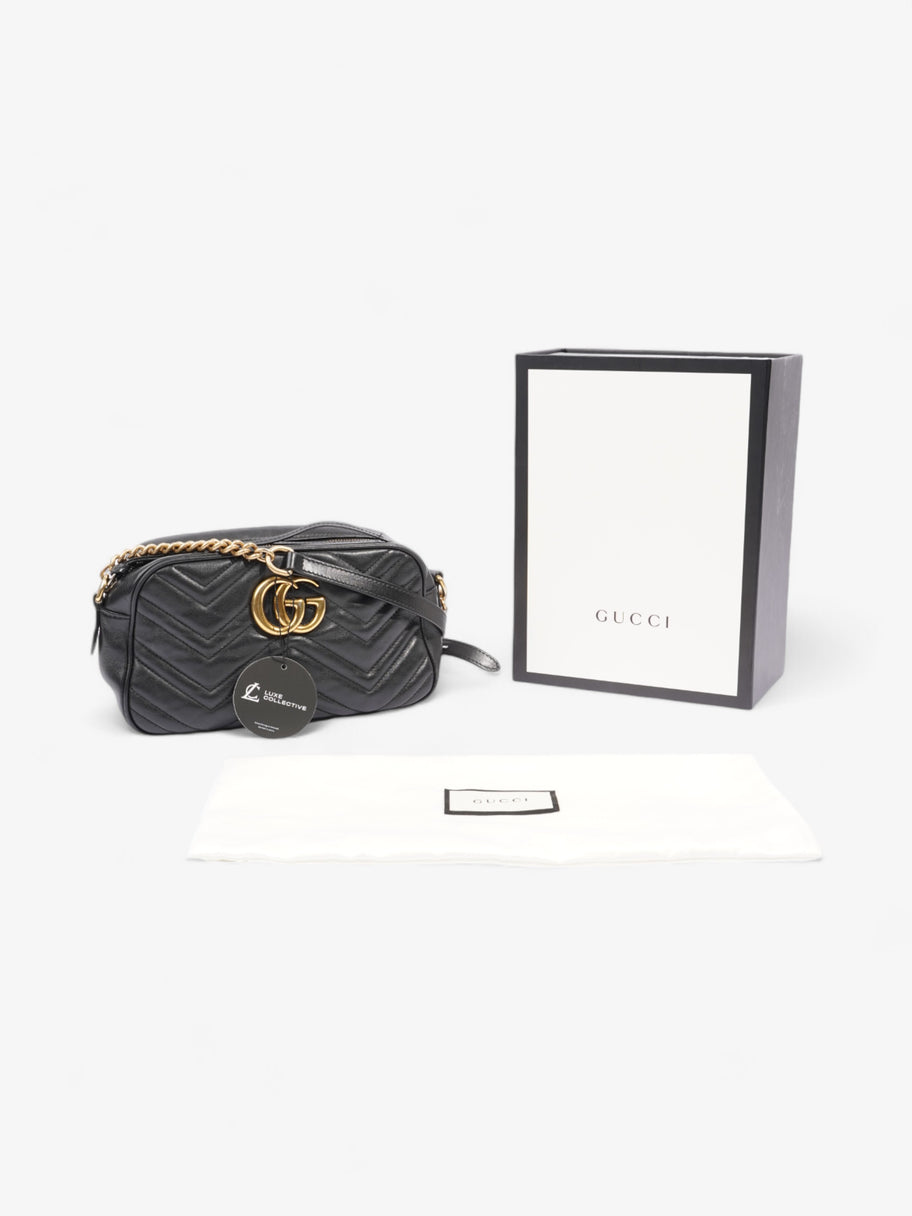 Gucci Marmont Zip Black Matelasse Leather Small Image 8