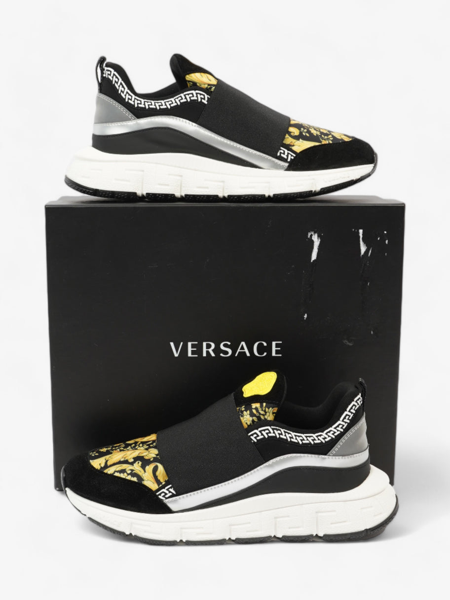 Versace Trigreca Sneakers Black / Yellow Fabric EU 36 UK 3 Image 10