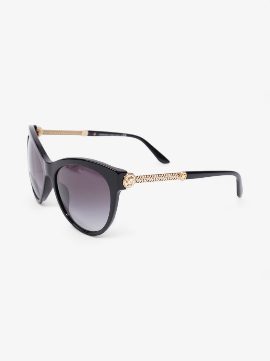 Versace Medusa Detailed Sunglasses Black / Gold Acetate 140mm Image 5