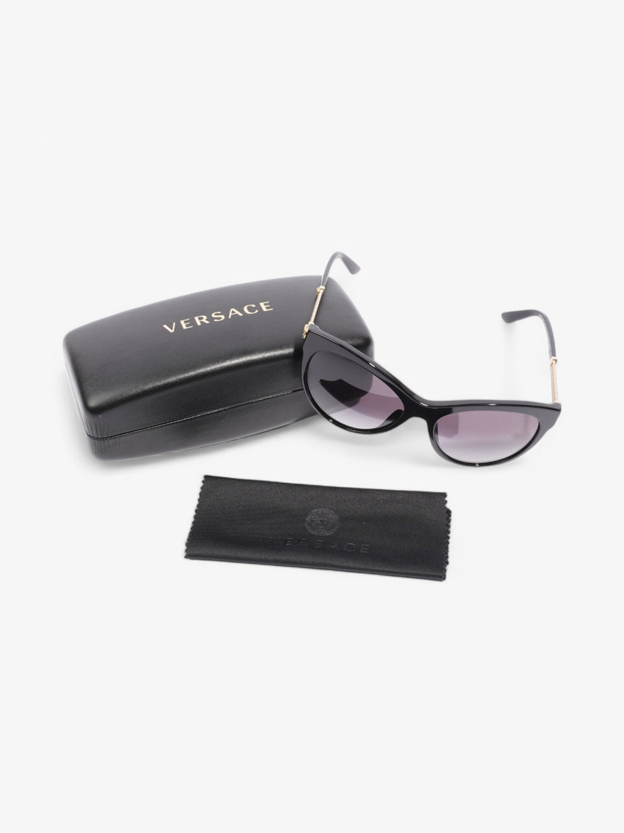 Versace Medusa Detailed Sunglasses Black / Gold Acetate 140mm Image 6