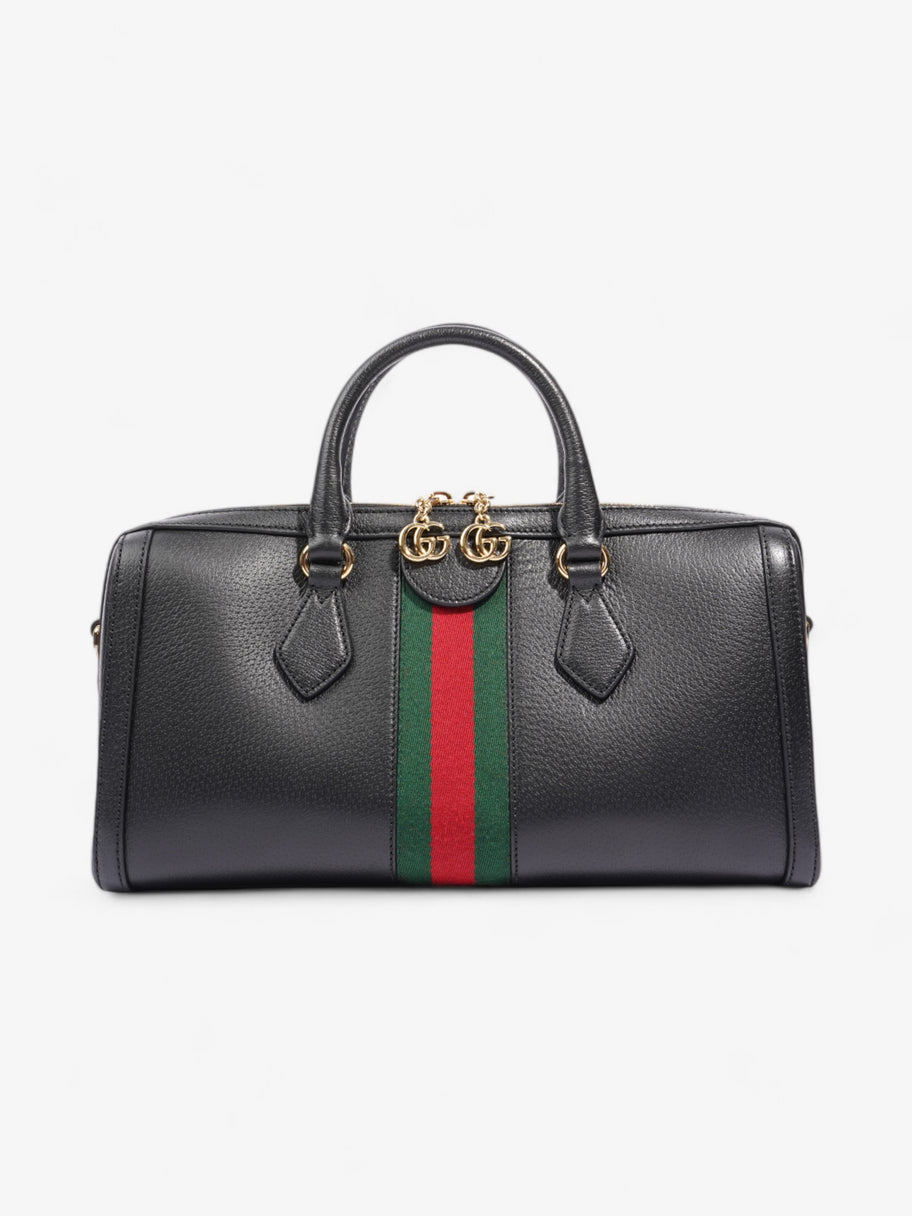 Gucci Ophidia Boston Bag Black / Red / Green Leather Medium Image 4