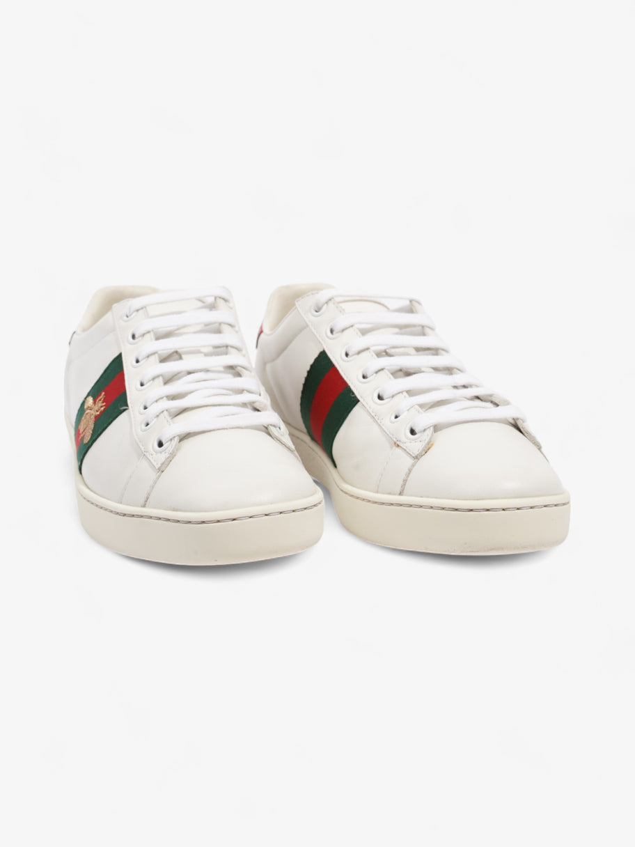 Gucci Ace Embroidered Bee Sneakers White / Green / Red Leather EU 37 UK 4 Image 2