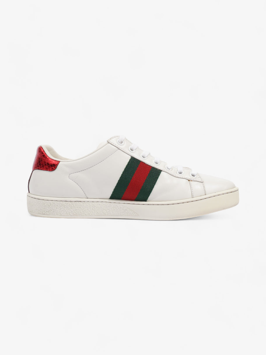 Gucci Ace Embroidered Bee Sneakers White / Green / Red Leather EU 37 UK 4 Image 4