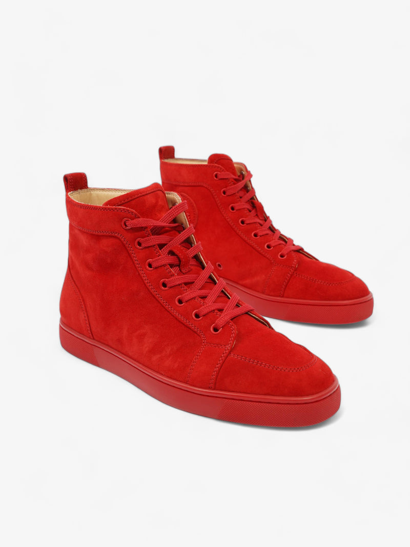  Christian Louboutin Rantus Flat Red Suede EU 41 UK 7