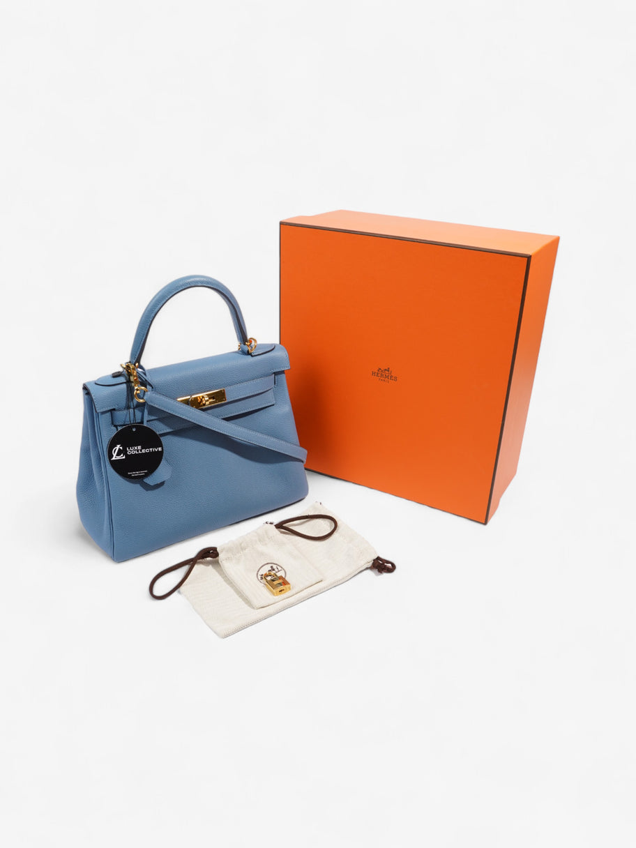 Hermes Kelly Azur Togo Leather 28 Image 12