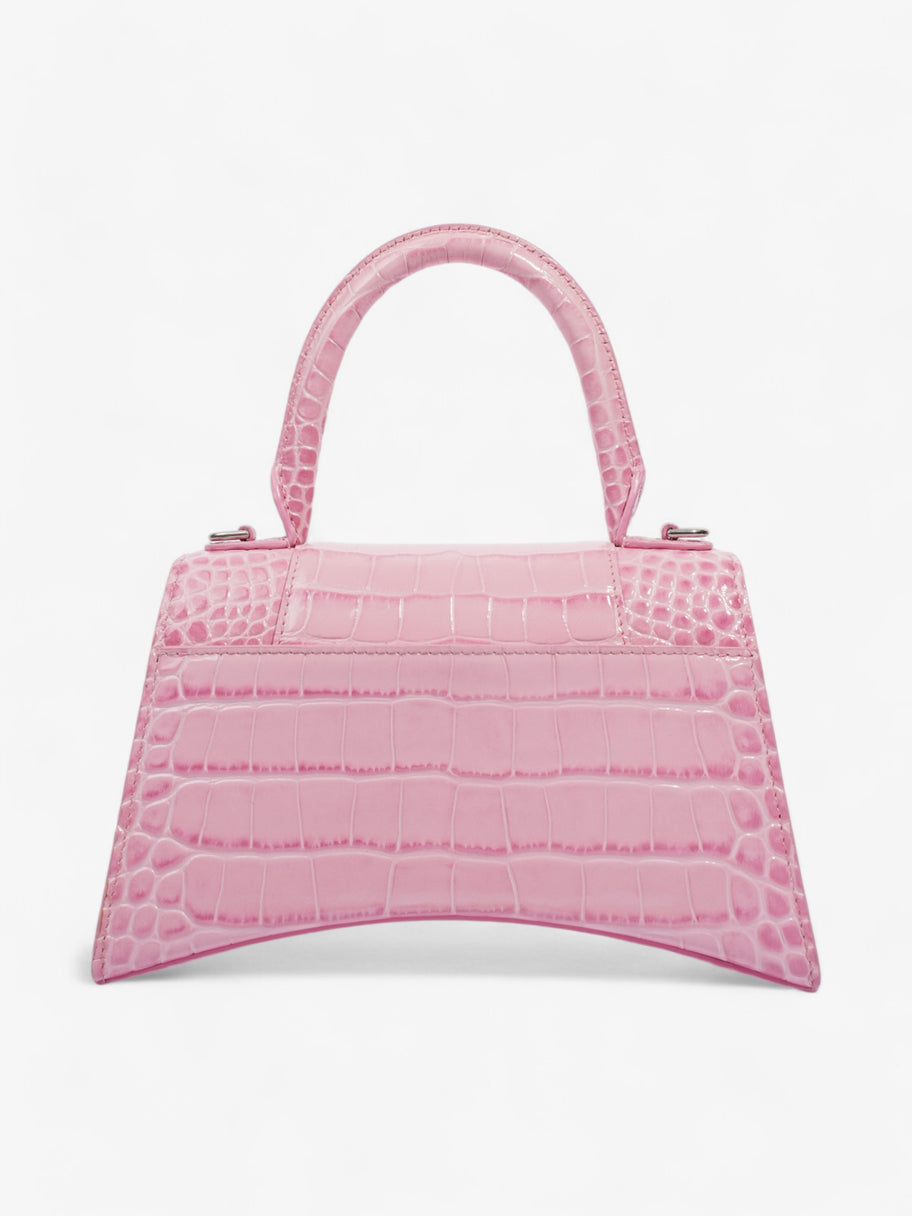 Balenciaga Hourglass Pink Embossed Leather Small Image 4