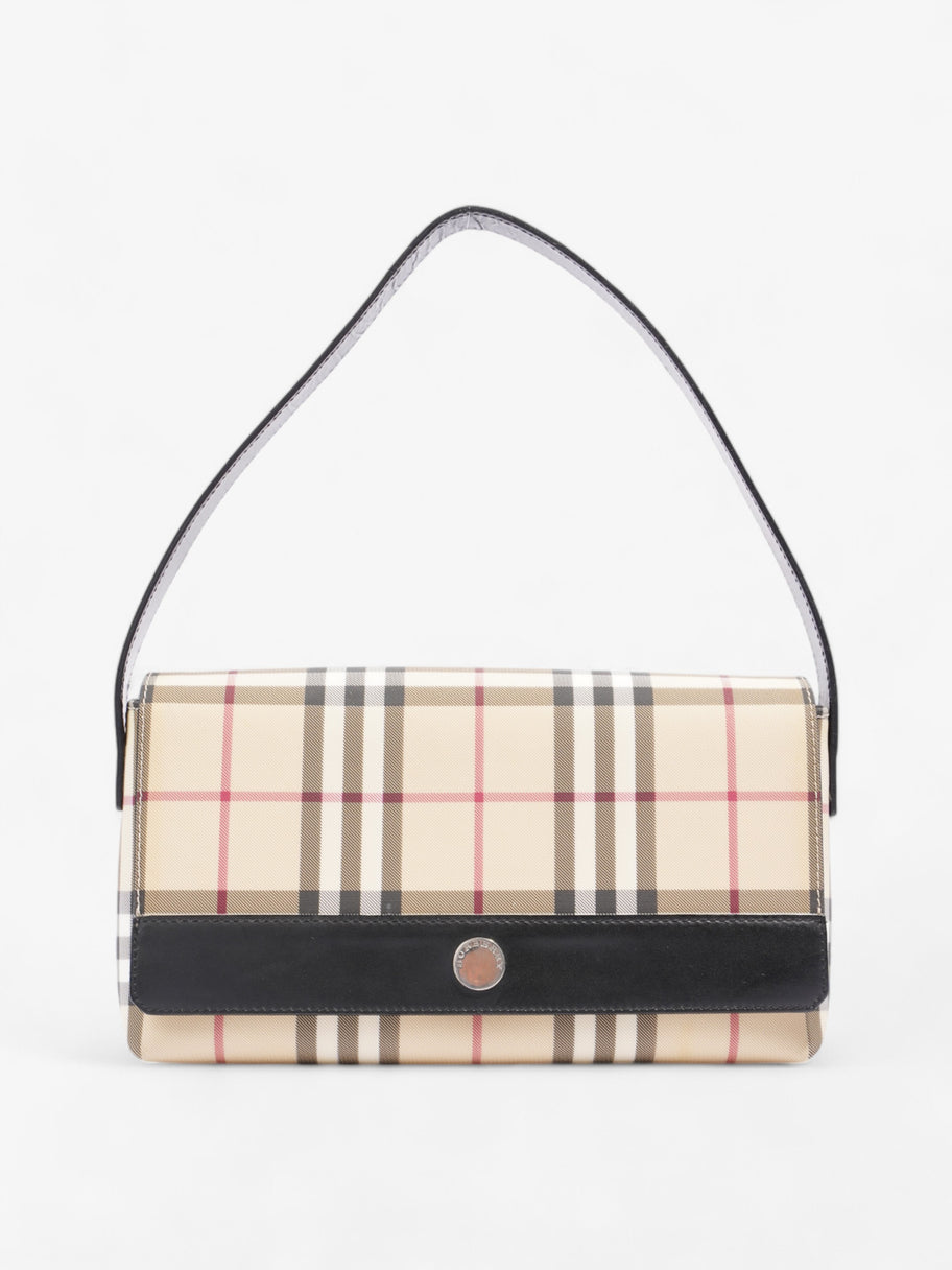 Burberry Check Shoulder Bag Nova Check / Black Canvas Image 1